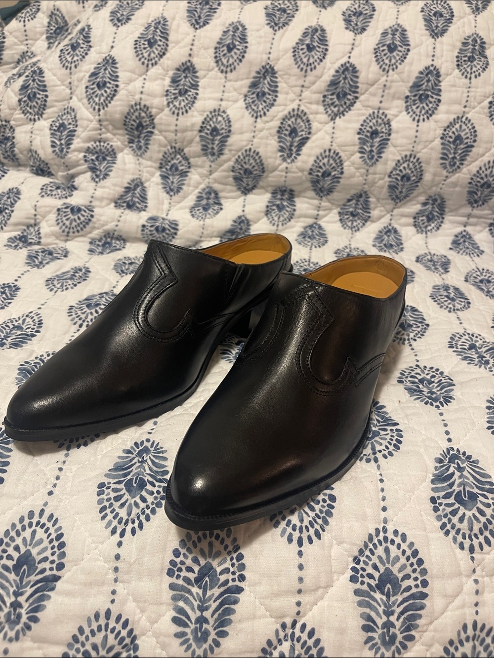 Frye Luna Mule Black 9.5